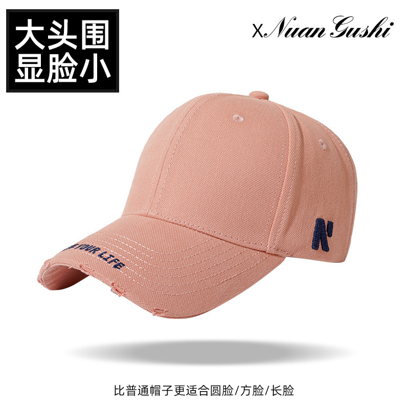 Gorra de béisbol estilo americano que estiliza el rostro, con un ala rígida más profunda, ala ancha, marca retro de moda, gorra de pico de pato estilo ins para hombres y mujeres.