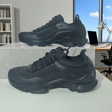 新款健步鞋黑色经典男士休闲鞋轻便防滑跑步鞋缓震抗磨运动鞋批发