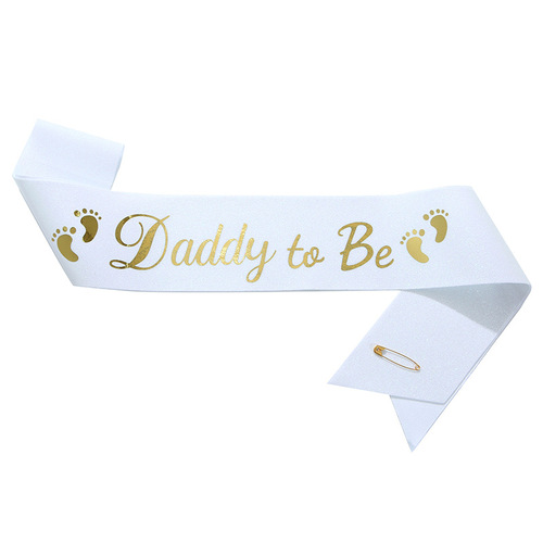 5-color glitter cloth mommy to be expectant mother and father shoulder strap ceremonial belt daddy to be ribbon belt