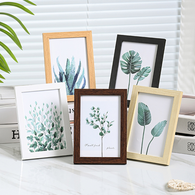 Wooden Simple Photo Frame Table Picture Frame Wall Hanging 5 Inches 6 Inches 7 Inches 8inch 10inch A4 Handmade Photo Wall Photo Frame Wholesale
