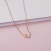 Necklace stainless steel, pendant, accessory, does not fade, simple and elegant design, internet celebrity