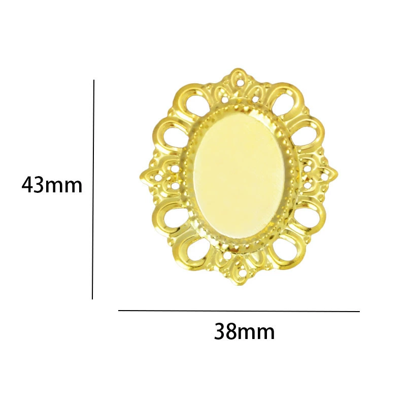Золотой костюм, аксессуар, diamond аксессуары, 43×38 мм