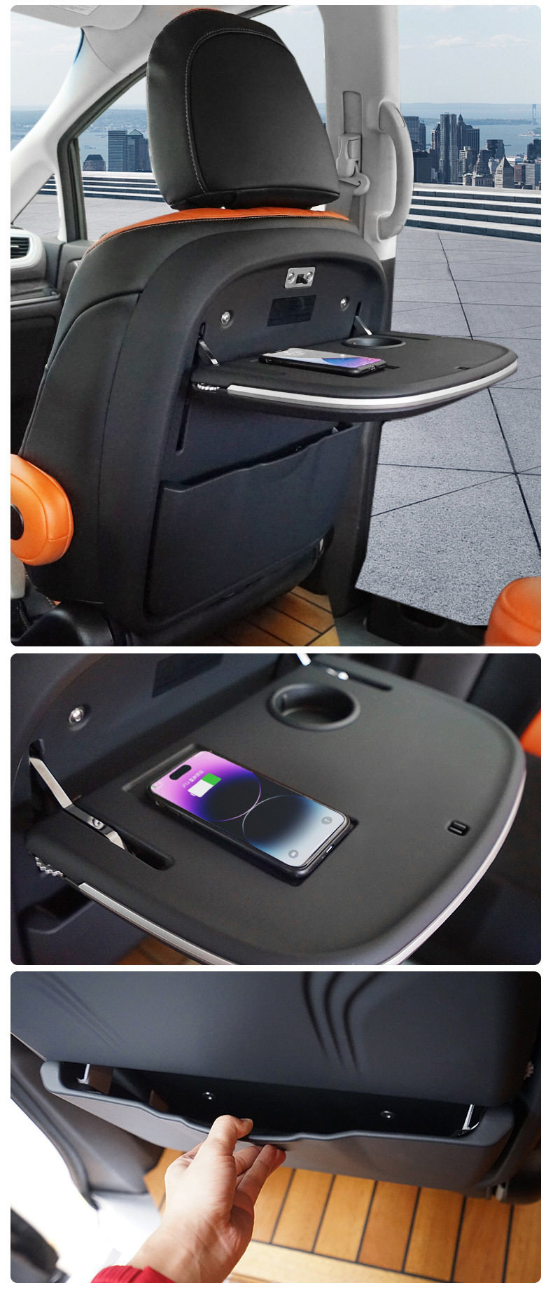 Suitable for Honda Odyssey ailisen business car modified car rear seat folding car small table Board