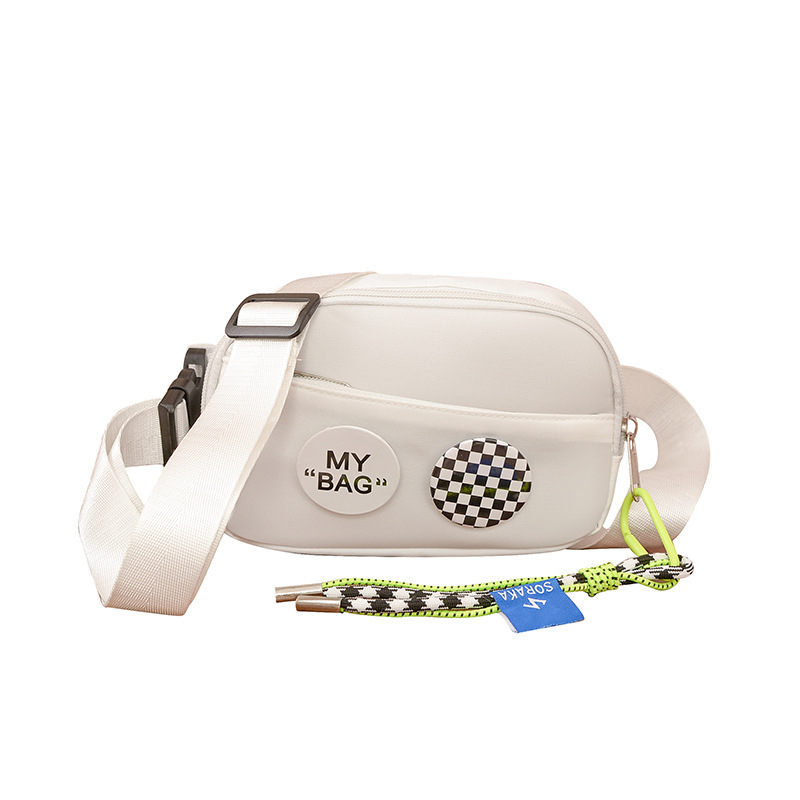 Moda coreana popular para niños y niñas bolso de pecho letras extranjeras mini bolso de bebé bolso de cintura casual al aire libre para niños