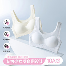 新款无痕少女文胸无钢圈固定杯薄款舒适提拉运动美背内衣女