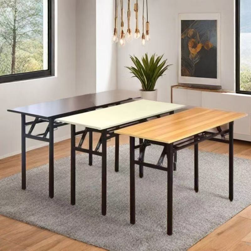 Simple folding table training desk long square outdoor portable…