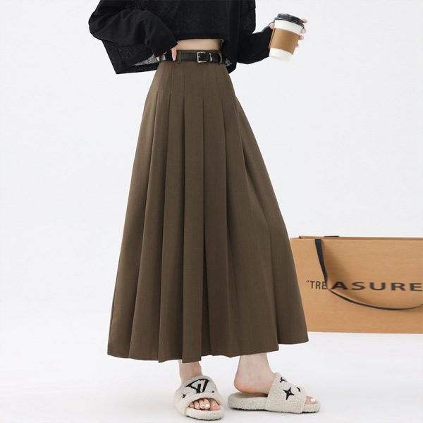 Demi-season pleated skirt