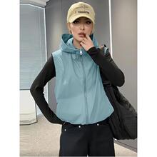 X 17342 Hooded sleeveless sun protection vest ��ñ�����ɹ��