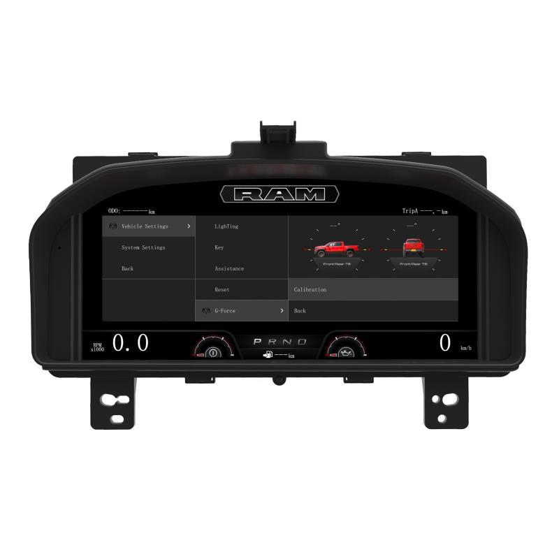 Dodge Ram Ram 1500/2500/3500 08-12 Models Dedicated Full Lcd Instrument Panel with Off-Road Incline Angle Display