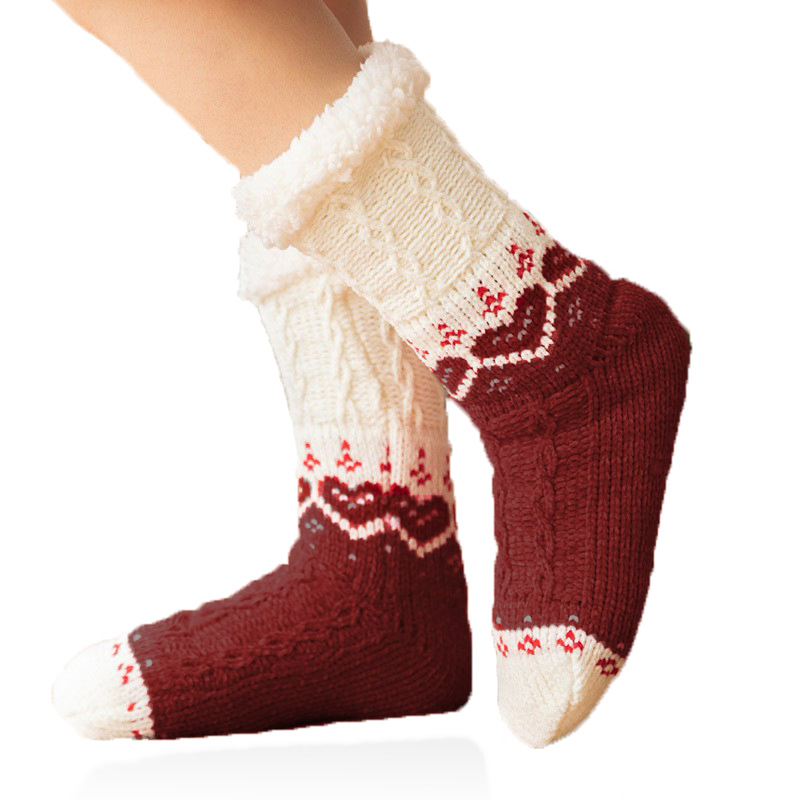 Calcetines Térmicos de Piso con Felpa de Poliéster para Invierno en Casa image 6