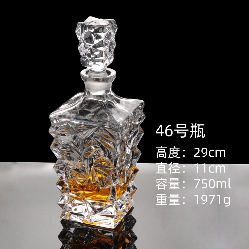 Botellas de vino de cristal transfronterizas directas de fábrica botellas de whisky europeas botellas de licores extranjeros botellas de vino blanco XO