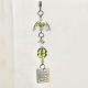 Four-leaf clover wind chime pendant mobile phone case lanyard bag camera handmade mobile phone chain niche ins simple