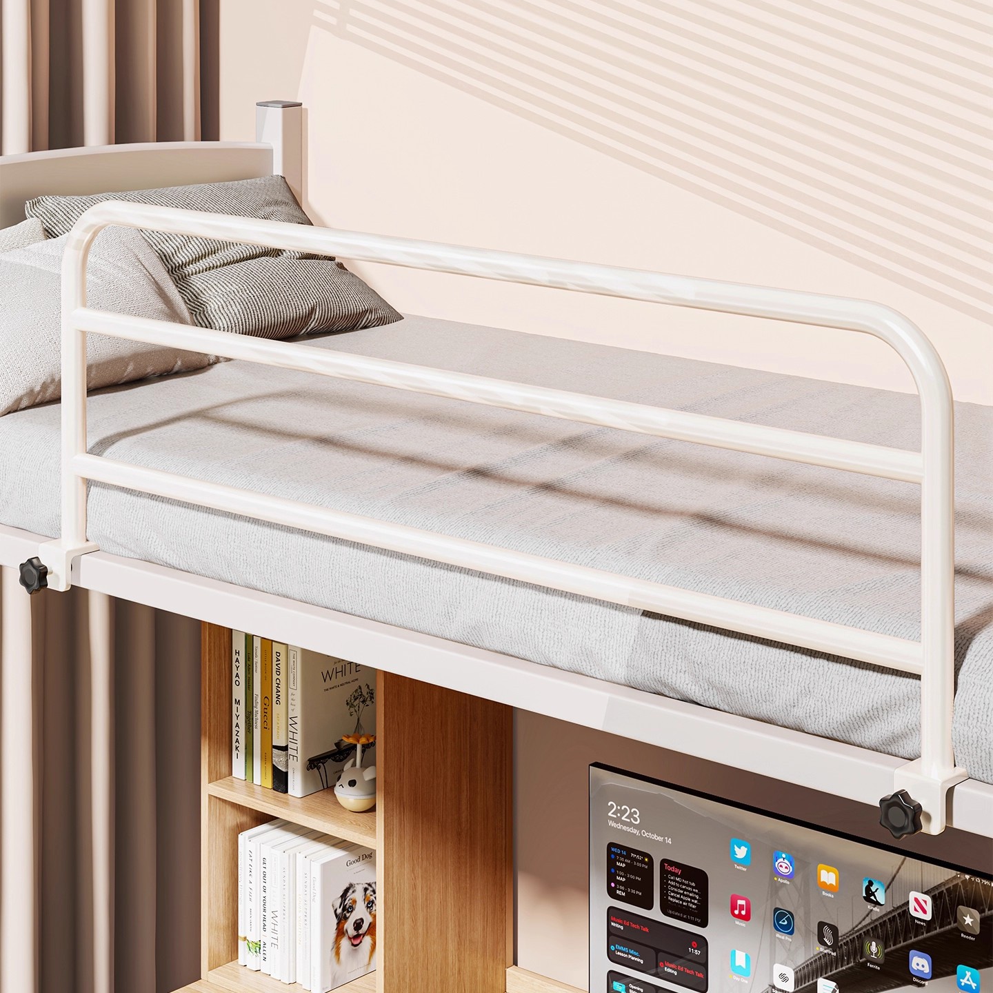 Student Dormitory Anti-Fall Guardrail Bed Bedside Heightened Fence Barrier Upper Bunk Universal Safety Anti-Fall Guardrail