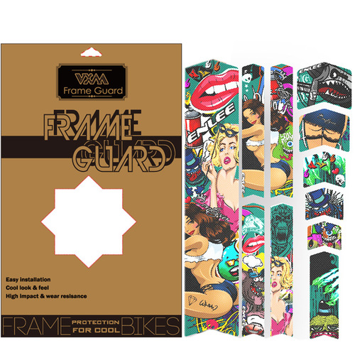 VXM Mountain Bike Protective Film, Road Bike Decal Accessories Frame PVC Protective Film, Cross-Border Origin