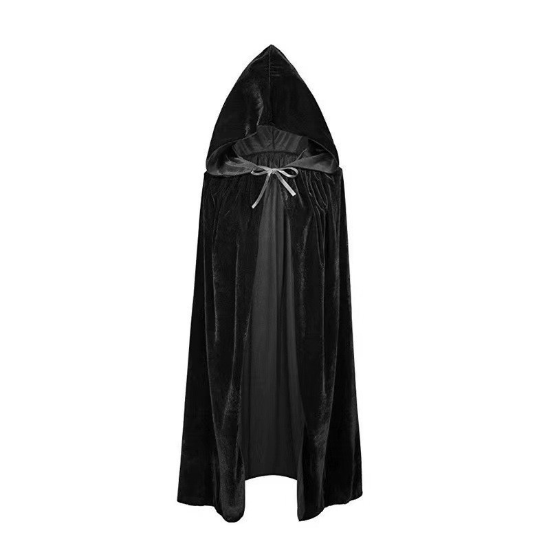ハロウィンマントゴールドベルベットマントハロウィンコスチュームヴァンパイアデスマントルコスチュームローブマント|undefined