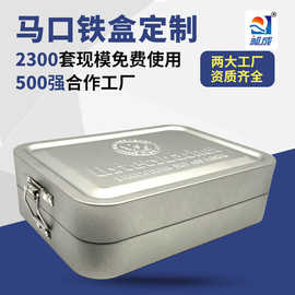长方形医用药品消毒包装铁盒 金属磨砂翻盖铁盒 口粮糖果饼干铁盒