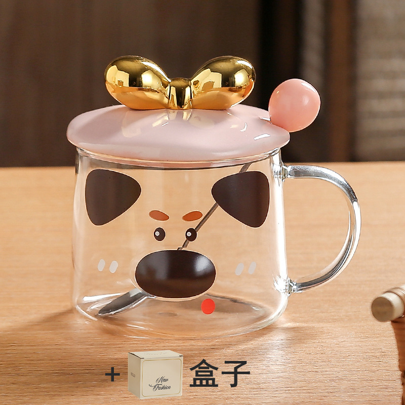 オフィスの漫画のグラスのレリーフの3dかわいいマグカップの牛乳はコップの会社の贈り物を飲みます。|undefined