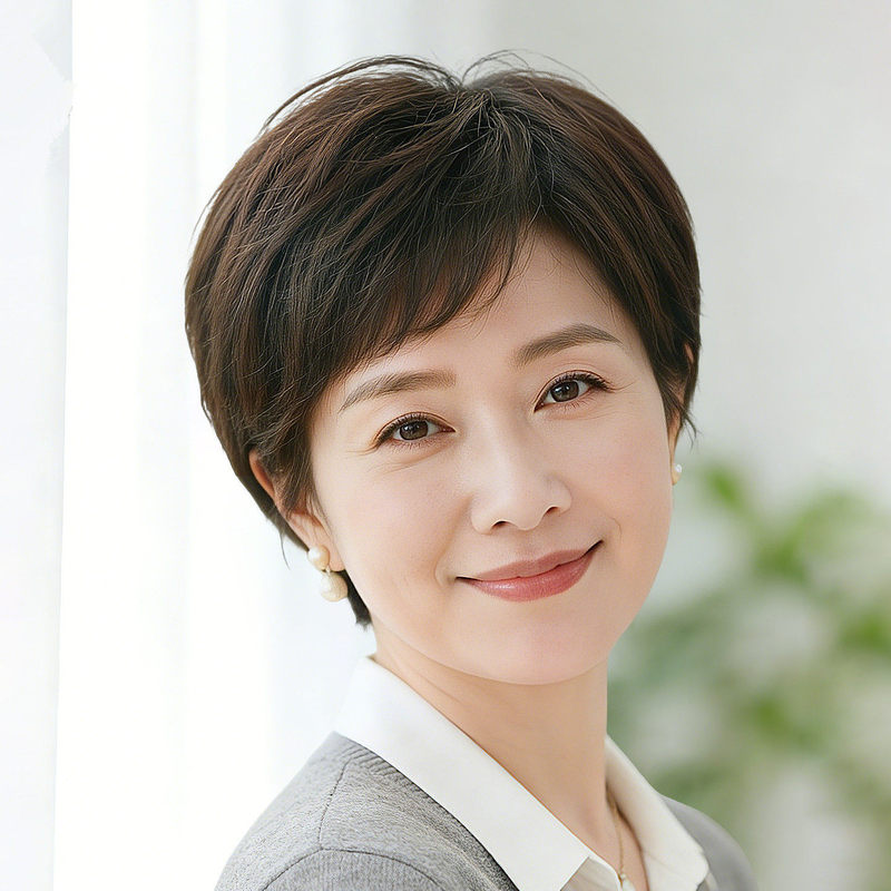 Wig for Women, Full Head Cover, Real Human Hair, Thin Style, Short Hair, Natural, Age-Reducing, for Middle-Aged and Elderly Ladies, to Cover Gray Hair Wig for Women, Full Head Cover, Real Human Hair, Thin Style, Short Hair, Natural, Age-Reducing, for Middle-Aged and Elderly Ladies, to Cover Gray Hair