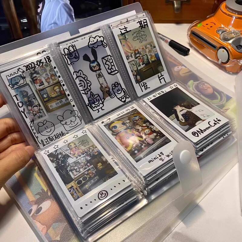 3inch Polaroid Photo Album Photo Storage Postcard Sticker Movie Ticket Card Album Card Commemorative Photo Album