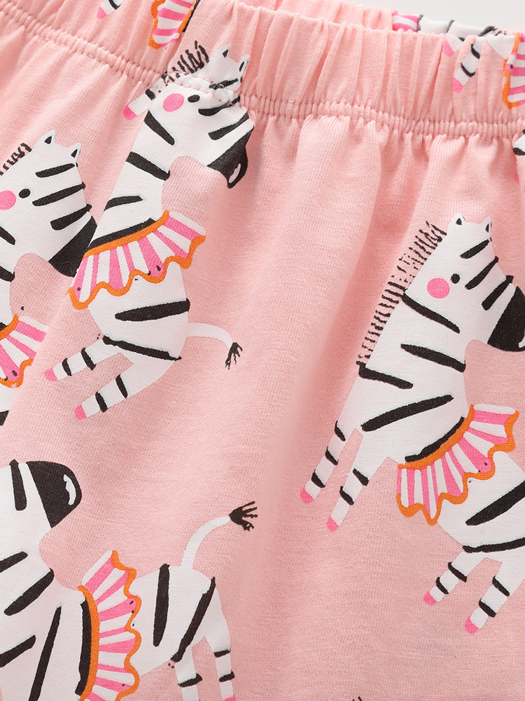 Malwee transfronterizo niñas nuevo pijama de verano europeo y americano conjunto de niños de manga corta pantalones de cintura elástica
