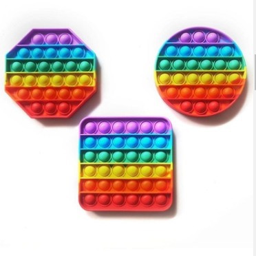 Arco Iris de los niños prensa música pellizco música descompresión artefacto descompresión juguetes educativos niños y niñas de silicona ratón asesino pionero