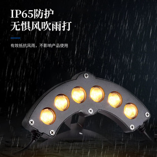 led corrugated lamp outdoor waterproof roof lighting temple pavilion ancient building eaves lamp landscape tile lamp