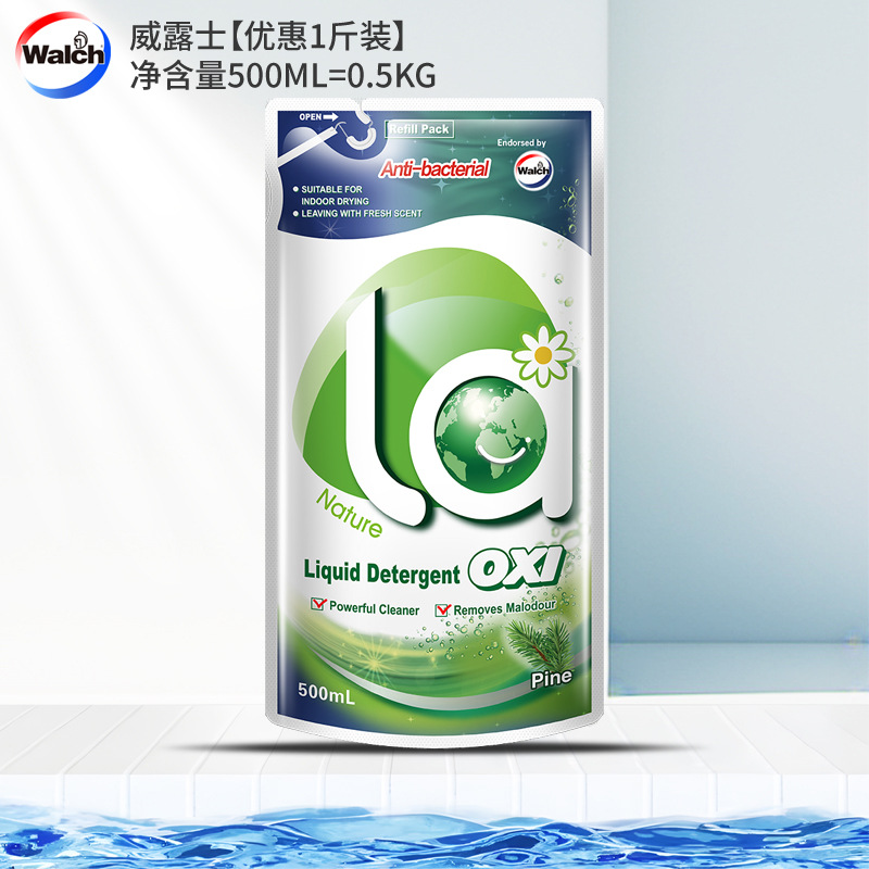 [얼리 어답터 팩丨 0.5kg 파인우드 향] 항균 및 호기성 500ML 세탁세제 봉지*1봉