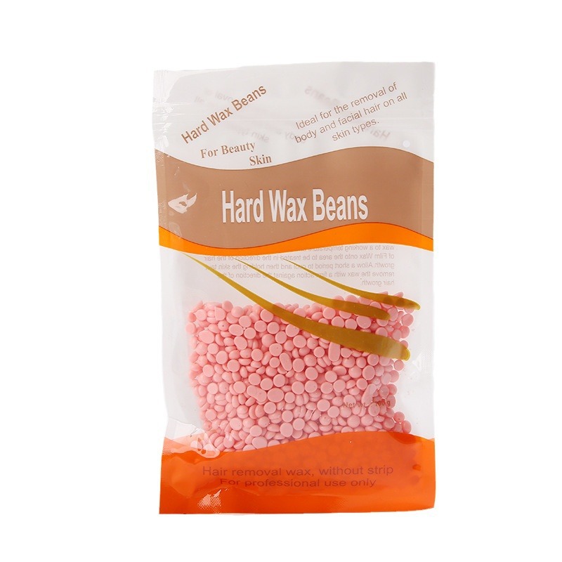 Cera de frijol cera de depilación cera de frijol cera dura nariz pelo cera de abejas sin papel cera sólida terapia frijol 100g cera dura transfronteriza frijol