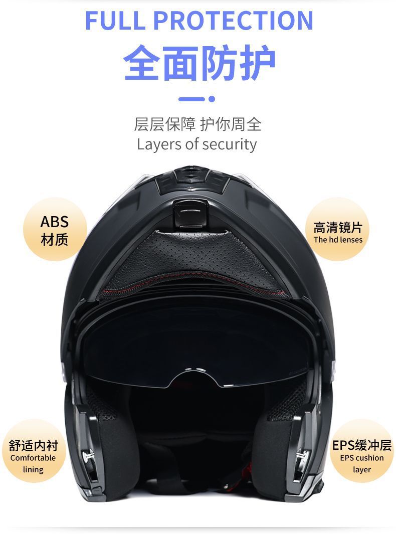 New 3C certified Orz motorcycle helmet for men and women, Bluetooth open-face helmet with dual visors, full-face helmet for motorcycle touring, suitable for all seasons