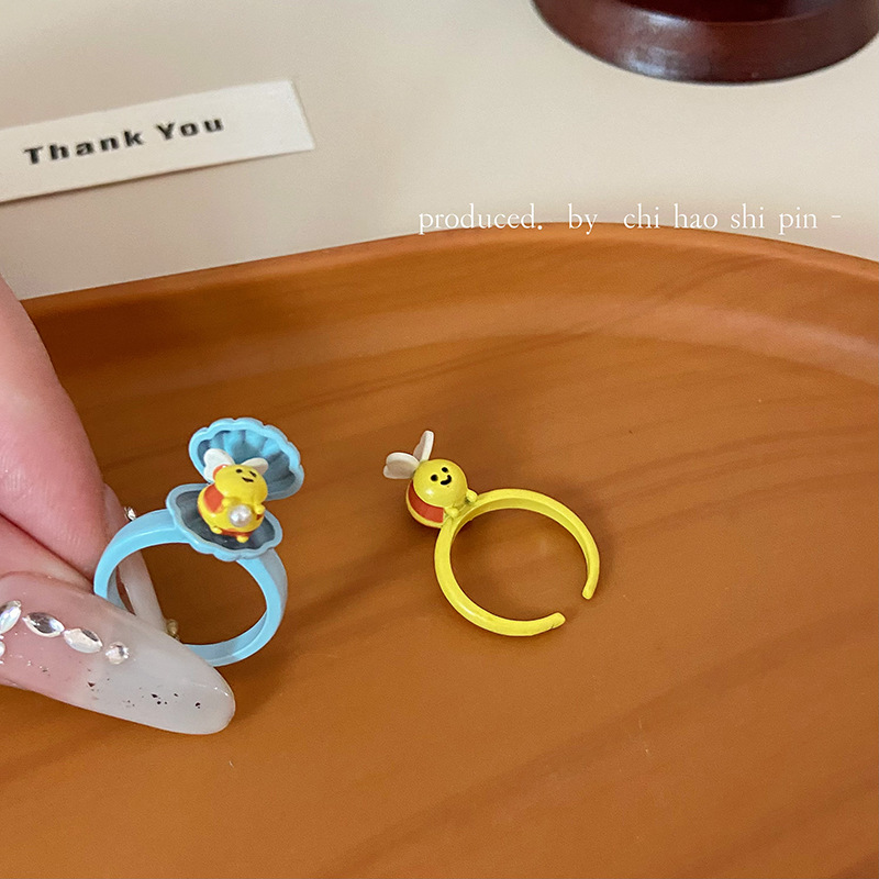 Anello due piccole api per donna gioiello di design esclusivo_voghion.com