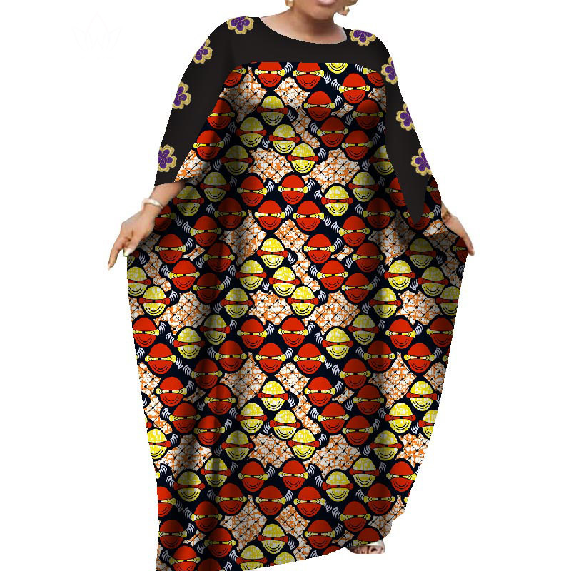 1件代发非洲妇女大码连衣裙 非洲民族风格棉质安卡拉长袍长裙详情10