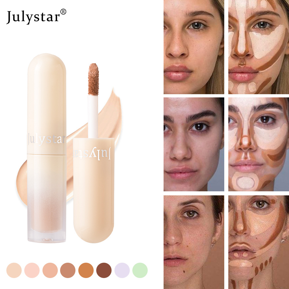 Julystar Facial Acne Mark and Dark Circle Concealer, long-lasting waterproof tattoo coverage, Natural light and thin, long-lasting makeup concealer undefined