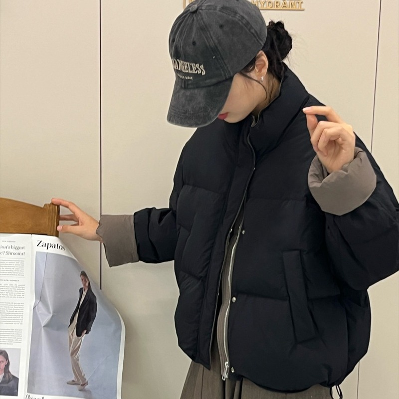 羽绒棉服女冬季2025年新款韩版宽松小个子棉衣面包服短款棉袄外套|undefined