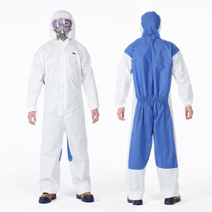 3M 4535 protective clothing dust-free one-piece hooded dustproof anti-static breathable spray paint back breathable dust-proof clothing