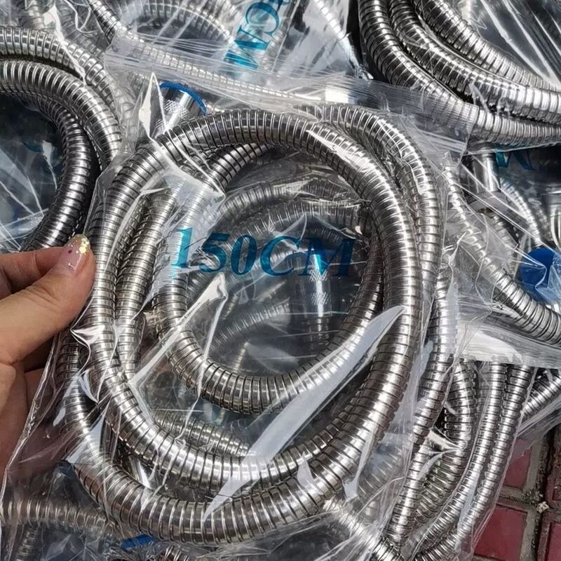 Shower nozzle hose bathroom encryption explosion-proof stainless steel hose water heater water pipe connection pipe lengthened Shower nozzle hose bathroom encryption explosion-proof stainless steel hose water heater water pipe connection pipe lengthened