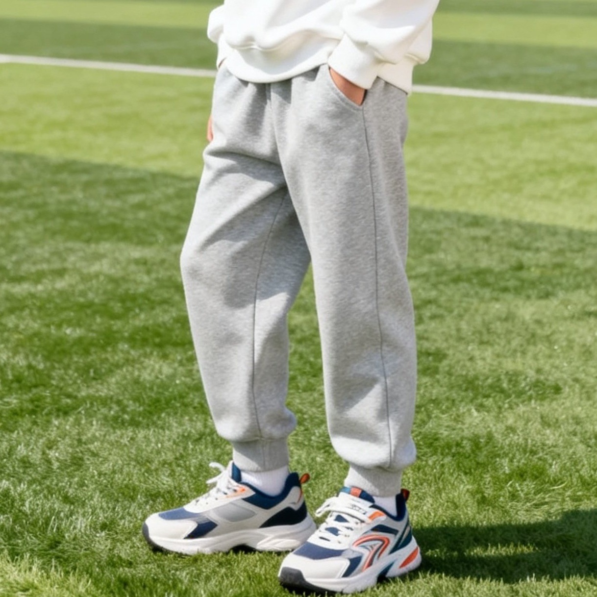 [Spring/Autumn Style - Sweatpants] Light Gray