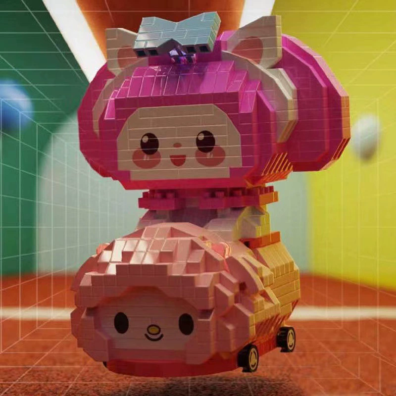 Конструктор LEGO мини карикатурные фигурки, мелкозернистые детали, ассортимент «клубника»