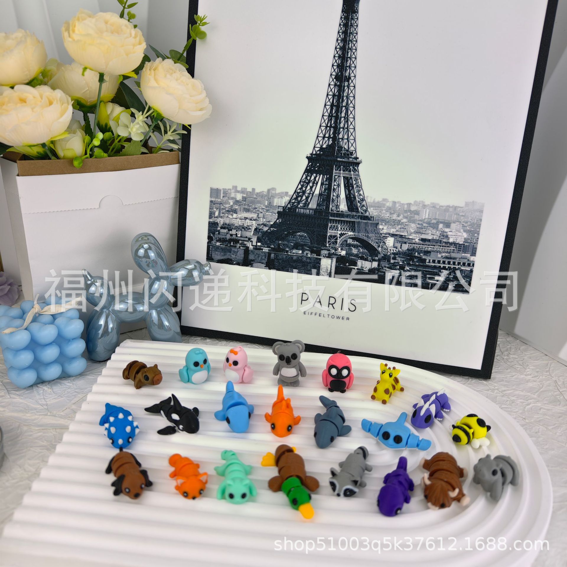 작은 동물 플라스틱 투명 캔 22개 3.0