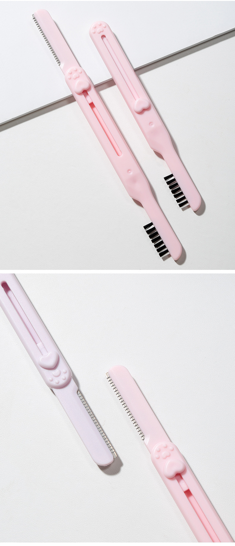 LMLTOP dual-head design eyebrow trimmer, two sets equipped with eyebrow comb, telescopic storage, protective net, eyebrow trimmer LLT31 undefined