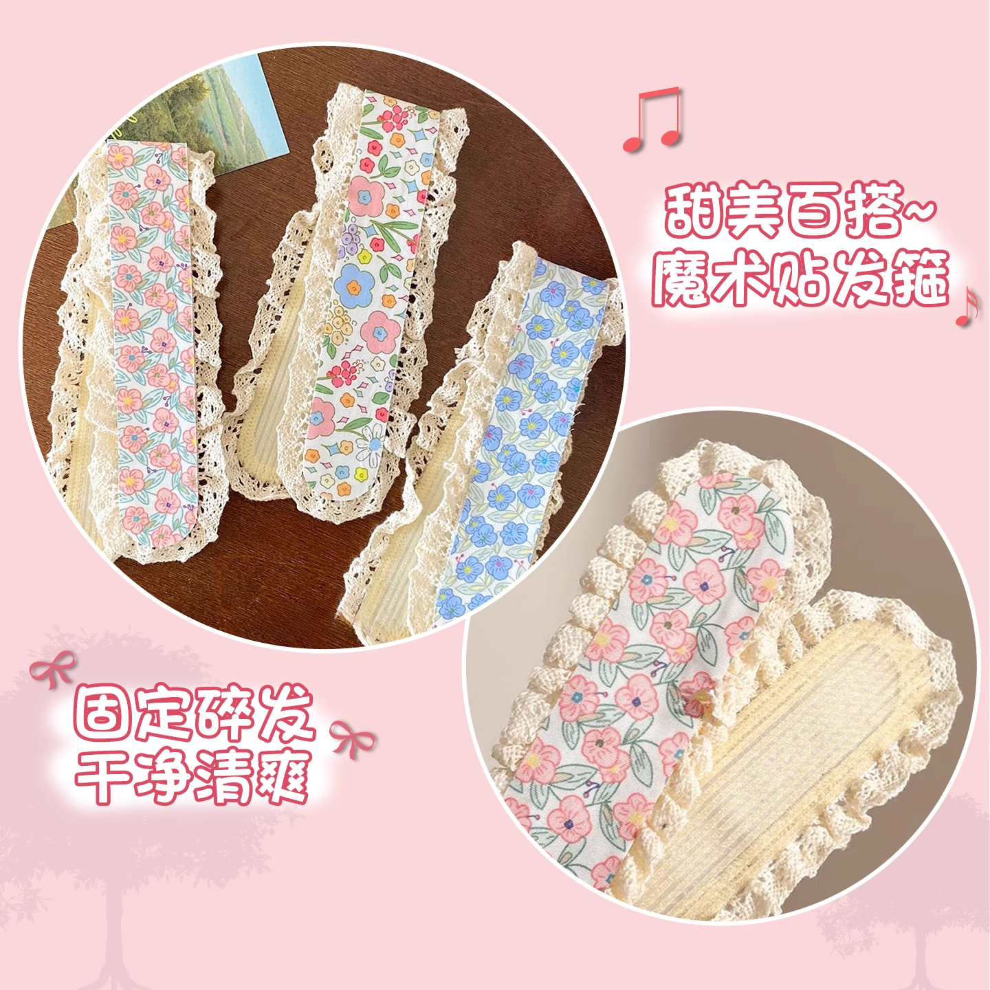 Diadema de velcro dulce y linda para niños 2025 nueva chica con flequillo para lavar la cara