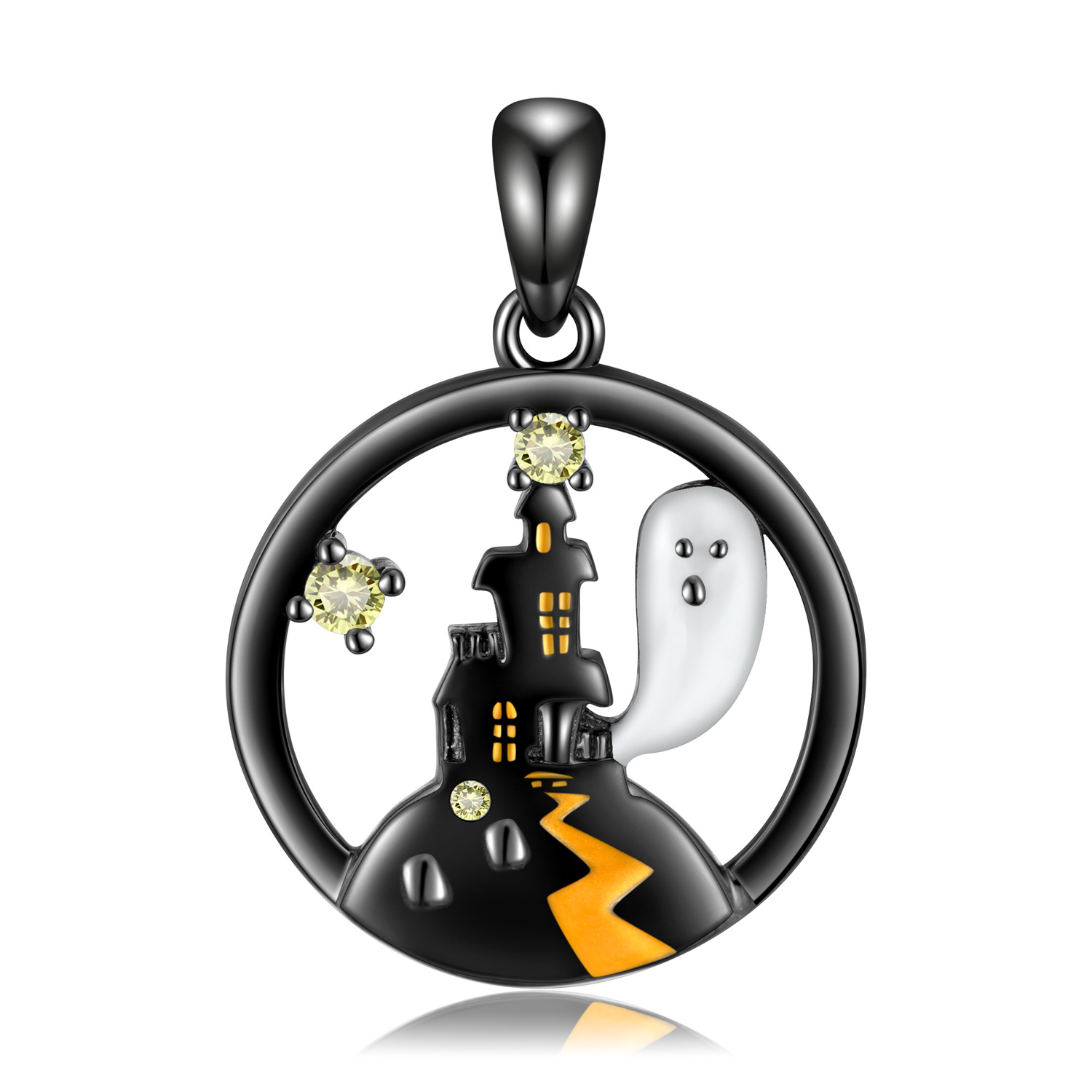 Funny Cartoon Silver Plating Necklace display picture 5