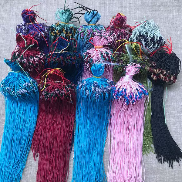 Pure handmade concentric knot mandala knot mini chinese knot hand woven accessories mobile phone chain jade agate woven