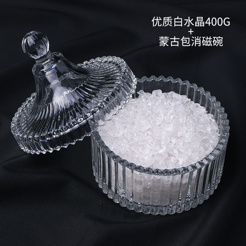 Chất lượng cao tinh thể trắng 400G yurt khử từ bát