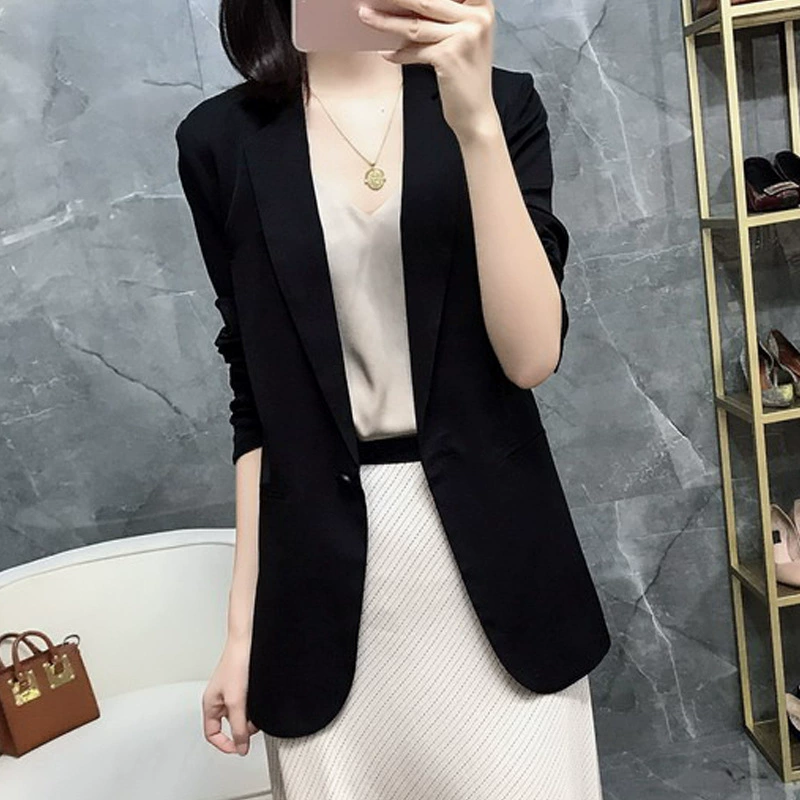 Женское пухлые девушки больших размеров весна-лето тонкий маленький костюм пальто 200 кг Толстая сестра корейское тонкое солнцезащитное пальто