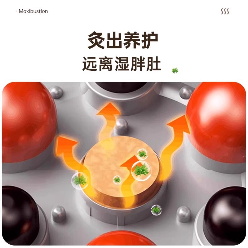 カスタマイズされた腹部マッサージャー、お腹をもみほぐす魔法の道具、腸の蠕動を促進、全自動の石臼をもみほぐす器具、加熱効果|undefined