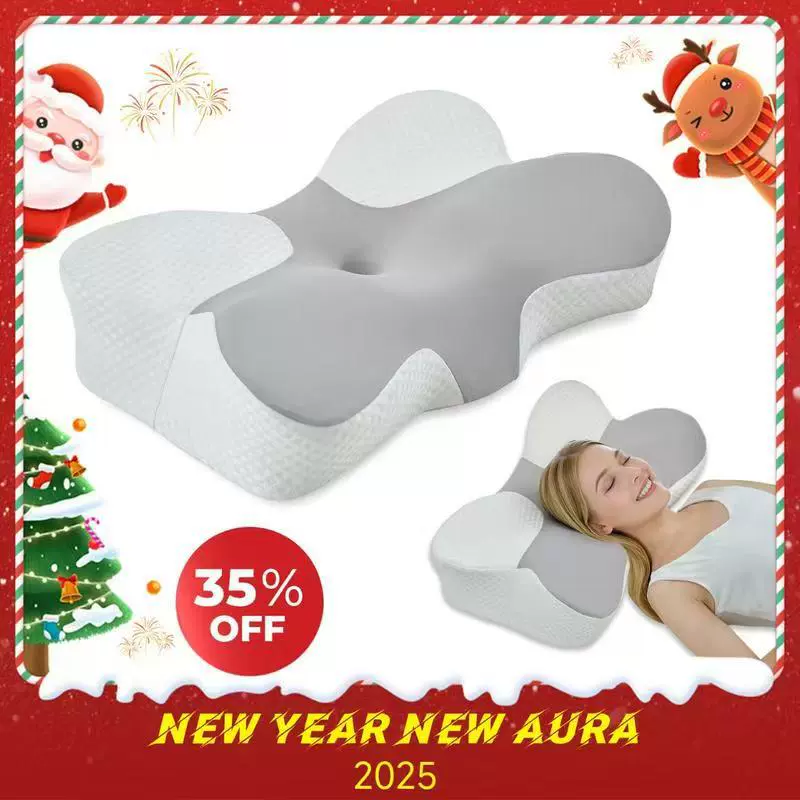 Подушка для сна с эффектом памяти в форме рога, домашняя подушка для защиты шейного отдела позвоночника, нулевой давления, медленного отскока, подушка из пены с эффектом памяти в форме рога