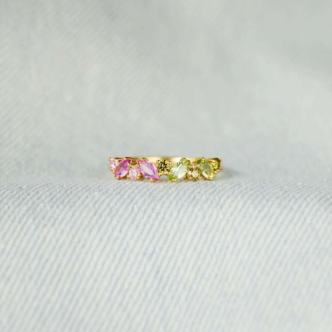 Zircon Inlay Material 925 Sterling Silver Zircon Geometric Rings 925 Sterling Silver Rings