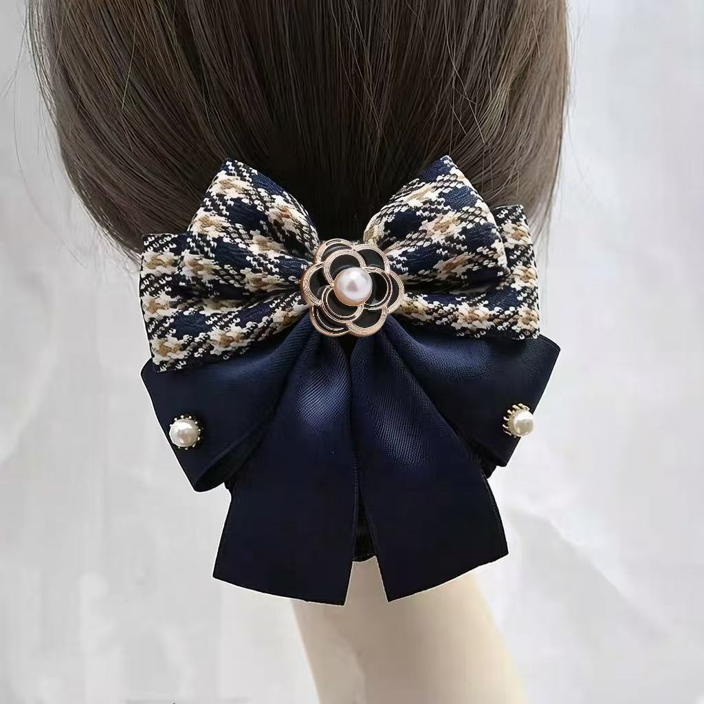 Professional Hairnet for Nurses, Bowknot Hairpin for Flight Attendants, Bank Hair Clip, Hotel Hairnet for Work