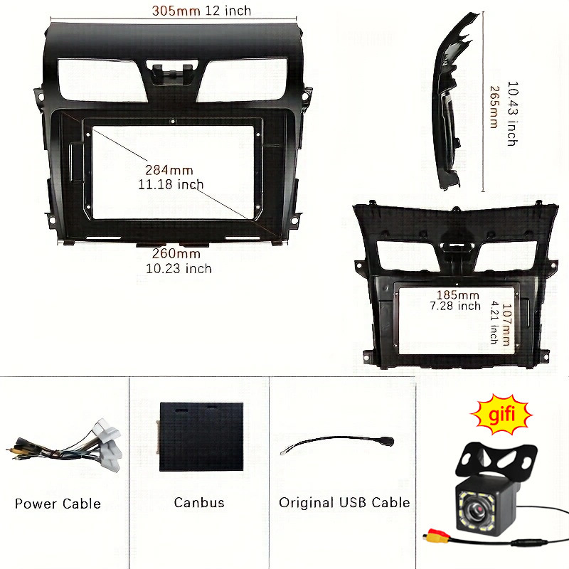 (2개) 새로운 TEANA 13-18 안드로이드 자동차 GPS 올인원 10.1 인치를위한 자동차 내비게이션