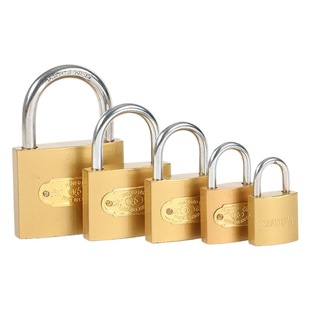 Hongqiao imitation copper padlock iron lock drawer door lock dormitory student anti-theft cabinet lock household door small padlock